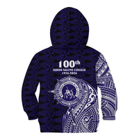Tonga Queen Salote College 100th Years Kid Hoodie Est 1926 Tongan Ngatu Tapa - Polynesian Pride