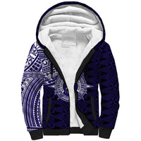 Tonga Queen Salote College 100th Years Sherpa Hoodie Est 1926 Tongan Ngatu Tapa - Polynesian Pride