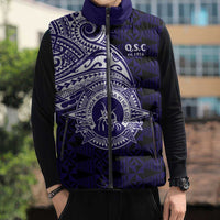 Tonga Queen Salote College 100th Years Sleeveless Puffer Jacket Est 1926 Tongan Ngatu Tapa - Polynesian Pride