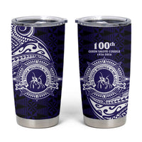 Tonga Queen Salote College 100th Years Tumbler Cup Est 1926 Tongan Ngatu Tapa - Polynesian Pride