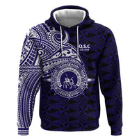 Tonga Queen Salote College 100th Years Zip Hoodie Est 1926 Tongan Ngatu Tapa - Polynesian Pride
