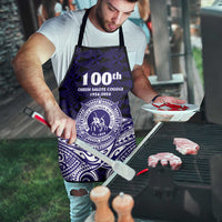 Tonga Queen Salote College 100th Years Apron Blue Tonga Kupesi Uniquely Pacific Art - Polynesian Pride