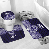 Tonga Queen Salote College 100th Years Bathroom Set Blue Tonga Kupesi Uniquely Pacific Art - Polynesian Pride