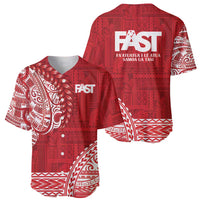 Samoa FAST Baseball Jersey Samoan Motif Patterns - Polynesian Pride