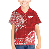 Samoa FAST Family Matching Mermaid Dress and Hawaiian Shirt Samoan Motif Patterns - Polynesian Pride