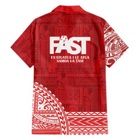 Samoa FAST Family Matching Summer Maxi Dress and Hawaiian Shirt Samoan Motif Patterns - Polynesian Pride