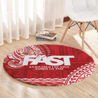 Samoa FAST Round Carpet Samoan Motif Patterns - Polynesian Pride