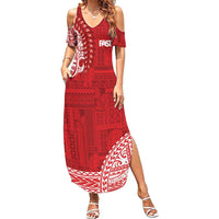 Samoa FAST Summer Maxi Dress Samoan Motif Patterns - Polynesian Pride