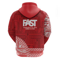 Samoa FAST Zip Hoodie Samoan Motif Patterns - Polynesian Pride