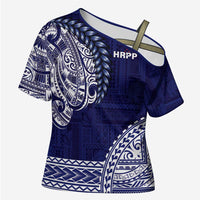 Samoa HRPP Cross Shoulder Shirt Samoan Motif Patterns - Polynesian Pride