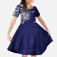 Samoa HRPP Family Matching Short Sleeve Bodycon Dress and Hawaiian Shirt Samoan Motif Patterns - Polynesian Pride
