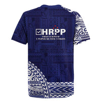Samoa HRPP Rugby Jersey Samoan Motif Patterns - Polynesian Pride