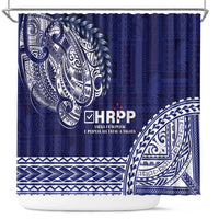 Samoa HRPP Shower Curtain Samoan Motif Patterns - Polynesian Pride