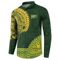 Samoa SUP Button Sweatshirt Samoan Motif Patterns - Polynesian Pride