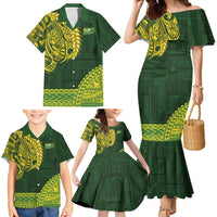 Samoa SUP Family Matching Mermaid Dress and Hawaiian Shirt Samoan Motif Patterns - Polynesian Pride