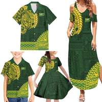 Samoa SUP Family Matching Summer Maxi Dress and Hawaiian Shirt Samoan Motif Patterns - Polynesian Pride