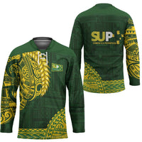 Samoa SUP Hockey Jersey Samoan Motif Patterns - Polynesian Pride