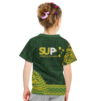 Samoa SUP Kid T Shirt Samoan Motif Patterns - Polynesian Pride