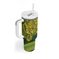 Samoa SUP Tumbler With Handle Samoan Motif Patterns - Polynesian Pride