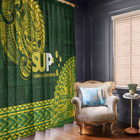 Samoa SUP Window Curtain Samoan Motif Patterns - Polynesian Pride