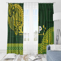 Samoa SUP Window Curtain Samoan Motif Patterns - Polynesian Pride