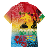 Personalised Torba PNG Day Family Matching Short Sleeve Bodycon Dress and Hawaiian Shirt Oro Tapa Pattern - Polynesian Pride