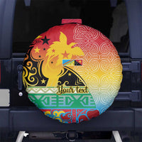 Personalised Torba PNG Day Spare Tire Cover Oro Tapa Pattern - Polynesian Pride