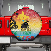 Personalised Torba PNG Day Spare Tire Cover Oro Tapa Pattern - Polynesian Pride