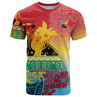 Personalised Torba PNG Day T Shirt Oro Tapa Pattern - Polynesian Pride