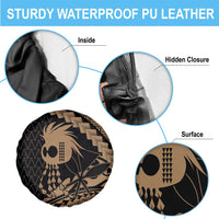 Ikaika Hawaiian Mythic Koa Tribal Warrior Spare Tire Cover LT9 - Polynesian Pride