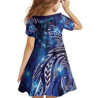 North Island Kokako and South Island Kokako Family Matching Tank Maxi Dress and Hawaiian Shirt New Zealand Native Bird with Galaxy Vibe