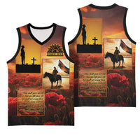 ANZAC Day Film Reel Lest We Forget Basketball Jersey Australia NZ Memorial