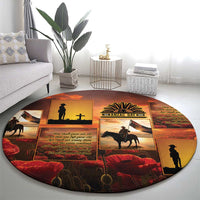 ANZAC Day Film Reel Lest We Forget Round Carpet Australia NZ Memorial LT9 - Polynesian Pride