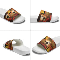 ANZAC Day Film Reel Lest We Forget Slide Sandals Australia NZ Memorial LT9 - Polynesian Pride