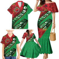 Personalised Cook Islands ANZAC 1915-2026 Filmstrip Family Matching Mermaid Dress and Hawaiian Shirt Lest We Forget 25 April