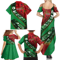 Personalised Cook Islands ANZAC 1915-2026 Filmstrip Family Matching Summer Maxi Dress and Hawaiian Shirt Lest We Forget 25 April