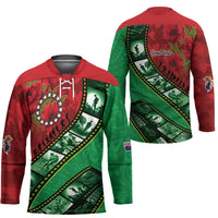 Personalised Cook Islands ANZAC 1915-2026 Filmstrip Hockey Jersey Lest We Forget 25 April