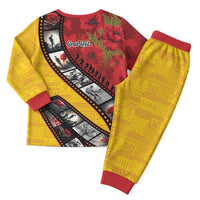 Personalised Niue ANZAC 1915-2026 Filmstrip Pajama Set Lest We Forget 25 April