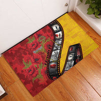 Personalised Niue ANZAC 1915-2026 Filmstrip Rubber Doormat Lest We Forget 25 April