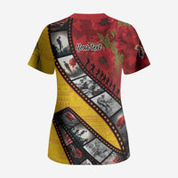 Personalised Niue ANZAC 1915-2026 Filmstrip Scrub Top Lest We Forget 25 April