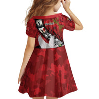 Personalised Tonga ANZAC 1915-2026 Filmstrip Kid Short Sleeve Dress Lest We Forget 25 April LT9 - Polynesian Pride