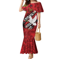Personalised Tonga ANZAC 1915-2026 Filmstrip Mermaid Dress Lest We Forget 25 April