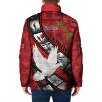 Personalised Tonga ANZAC 1915-2026 Filmstrip Padded Jacket Lest We Forget 25 April LT9 - Polynesian Pride