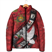 Personalised Tonga ANZAC 1915-2026 Filmstrip Padded Jacket Lest We Forget 25 April LT9 - Polynesian Pride