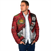 Personalised Tonga ANZAC 1915-2026 Filmstrip Padded Jacket Lest We Forget 25 April LT9 - Polynesian Pride