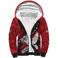 Personalised Tonga ANZAC 1915-2026 Filmstrip Sherpa Hoodie Lest We Forget 25 April LT9 Unisex Red - Polynesian Pride