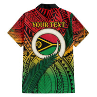Personalised Vanuatu Yumi 44th Indipendens Dei Hawaiian Shirt Vanuatuan Broad Tusk with Polynesian Tribal LT9 - Polynesian Pride