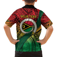 Personalised Vanuatu Yumi 44th Indipendens Dei Hawaiian Shirt Vanuatuan Broad Tusk with Polynesian Tribal LT9 - Polynesian Pride