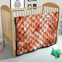 Polynesian Hibiscus Flower Tribal Quilt Peach Color LT9 - Polynesian Pride
