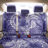 Polynesian Hibiscus Flower Tribal Back Car Seat Cover Violet Color LT9